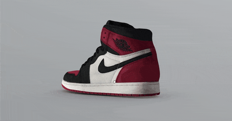 Sneakers 360° commercial photography