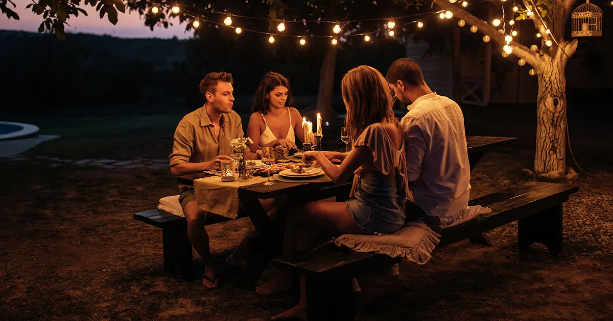 A Candlelit Garden Night Photography