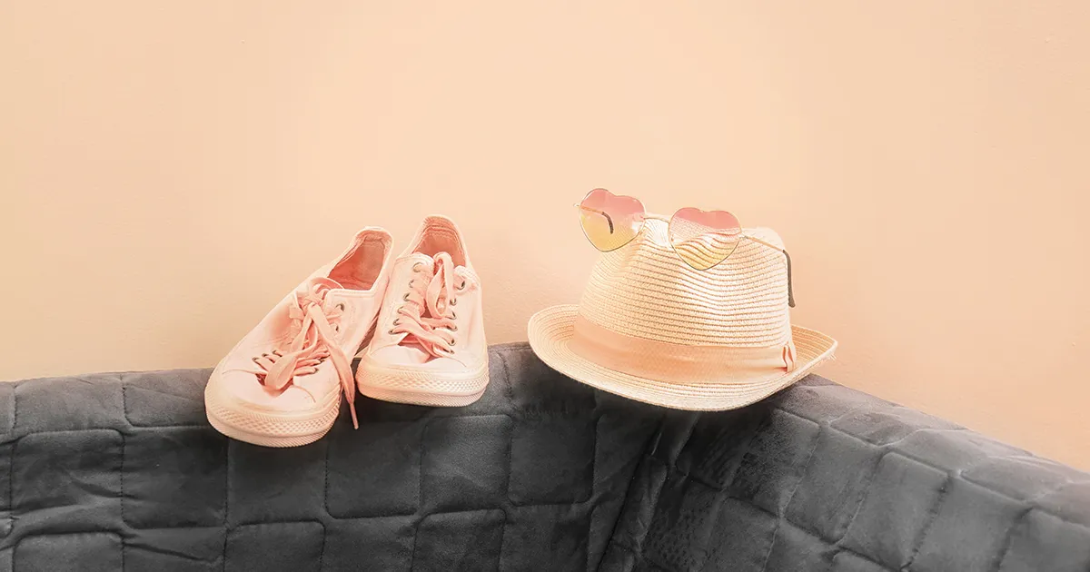 Complementing Shoes With Color-Coordinated Props